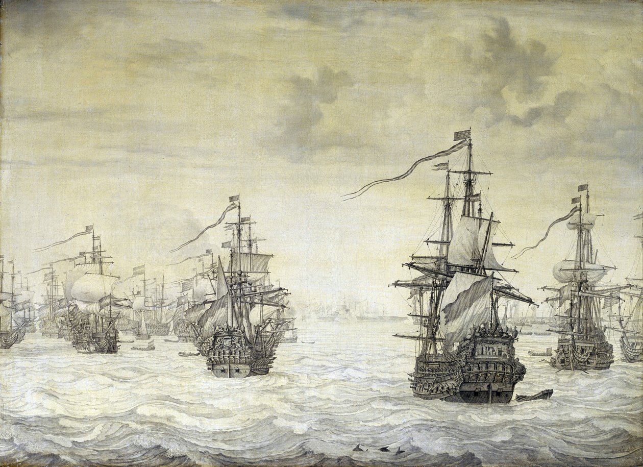 Seconda guerra anglo-olandese da Willem van de the Elder Velde