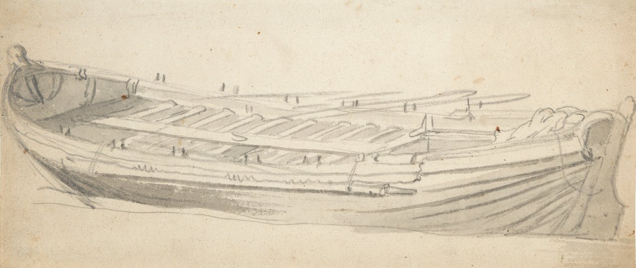 Studio di una scialuppa di nave, c.1665 da Willem van de the Elder Velde