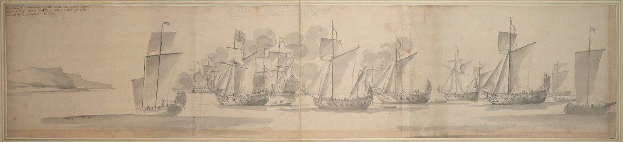 Il passaggio di Maria di Modena da Calais a Dover, 21 novembre/1 dicembre 1673 da Willem van de the Elder Velde