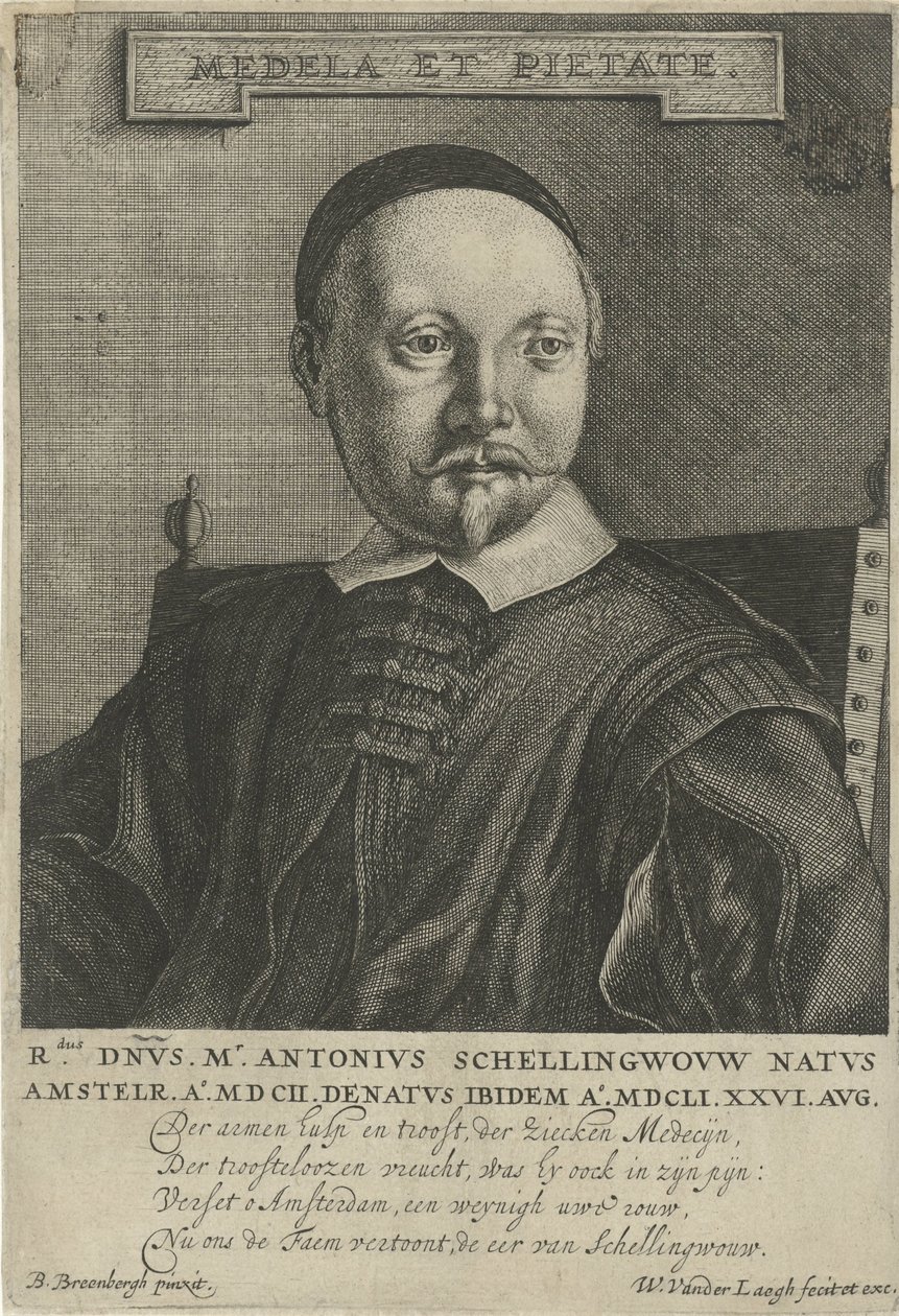 Ritratto di Antonius Schellingwou da Willem van der Laegh