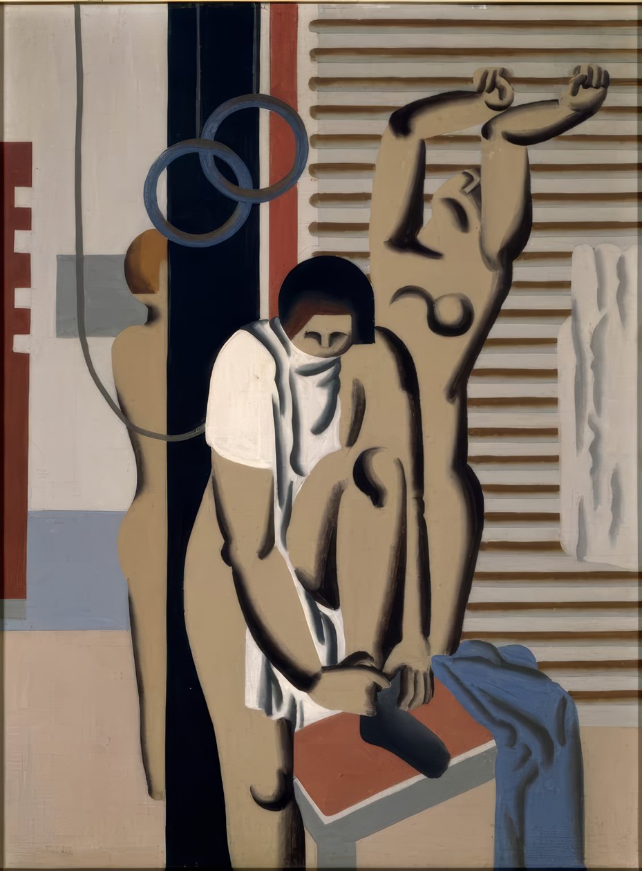 Donne in palestra da Willi Baumeister