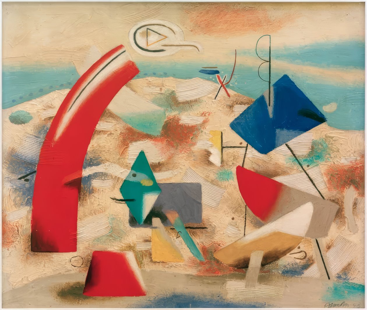 Paesaggio sereno IV da Willi Baumeister