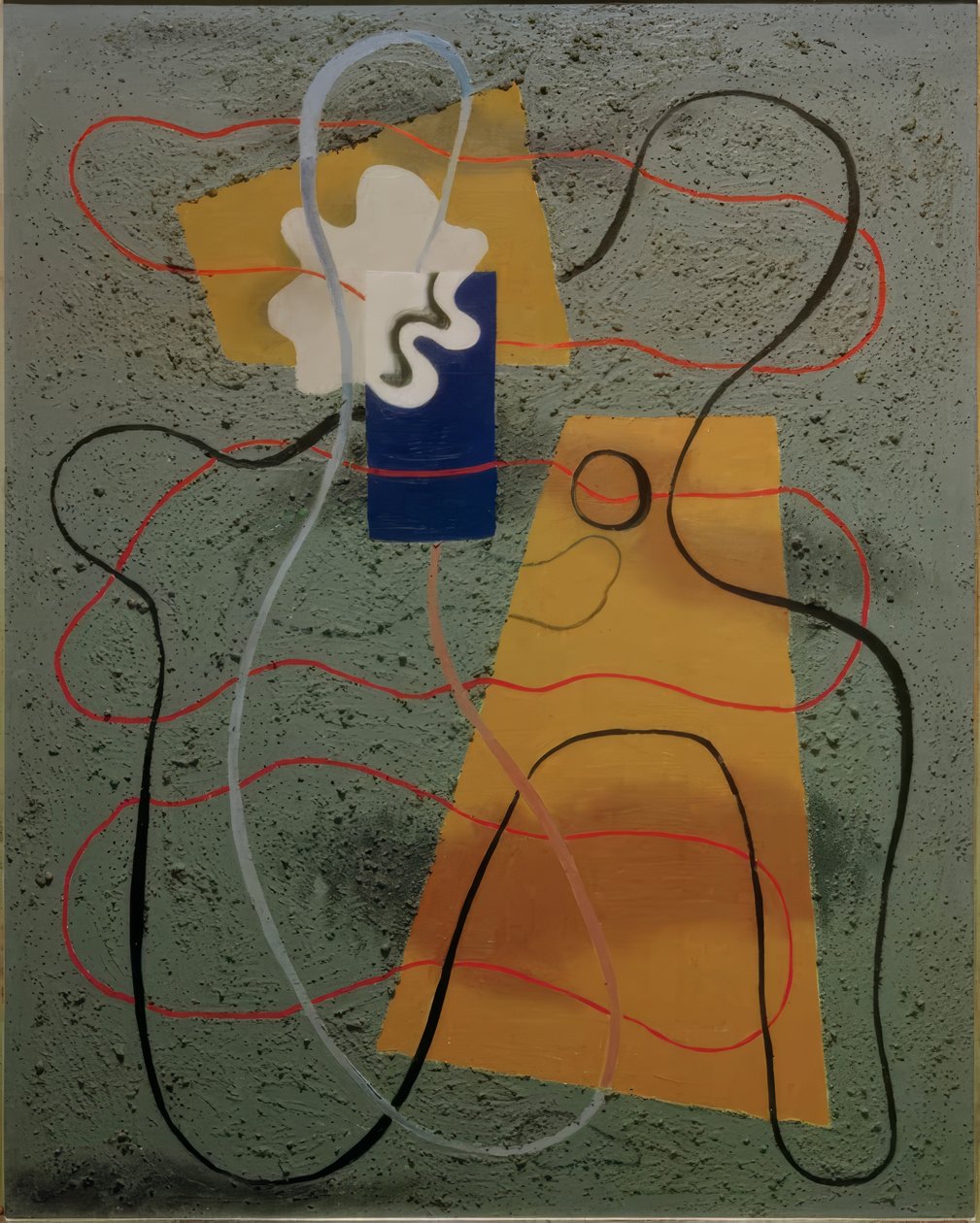 Forma a conchiglia in blu da Willi Baumeister