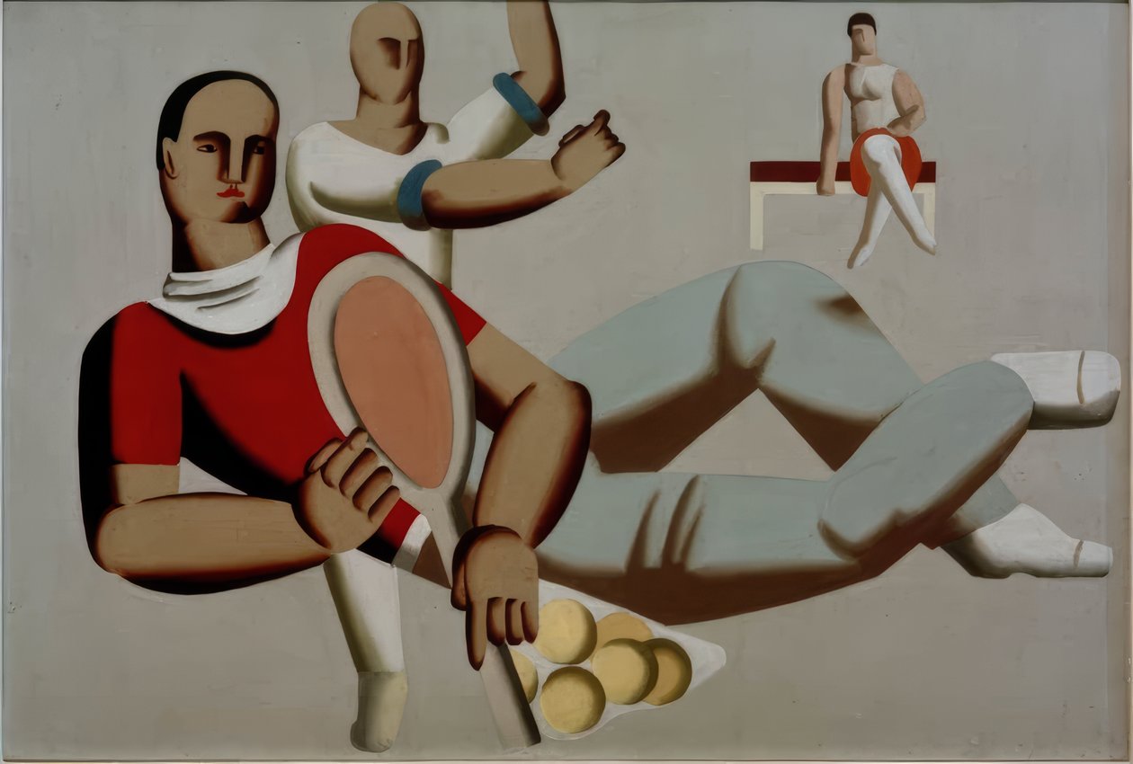 giocatore di tennis da Willi Baumeister