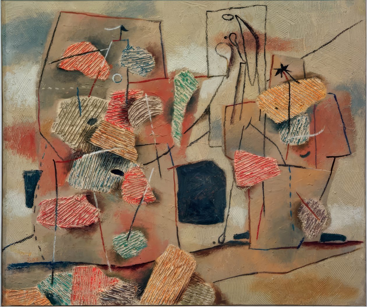 Due figure, pettine da Willi Baumeister