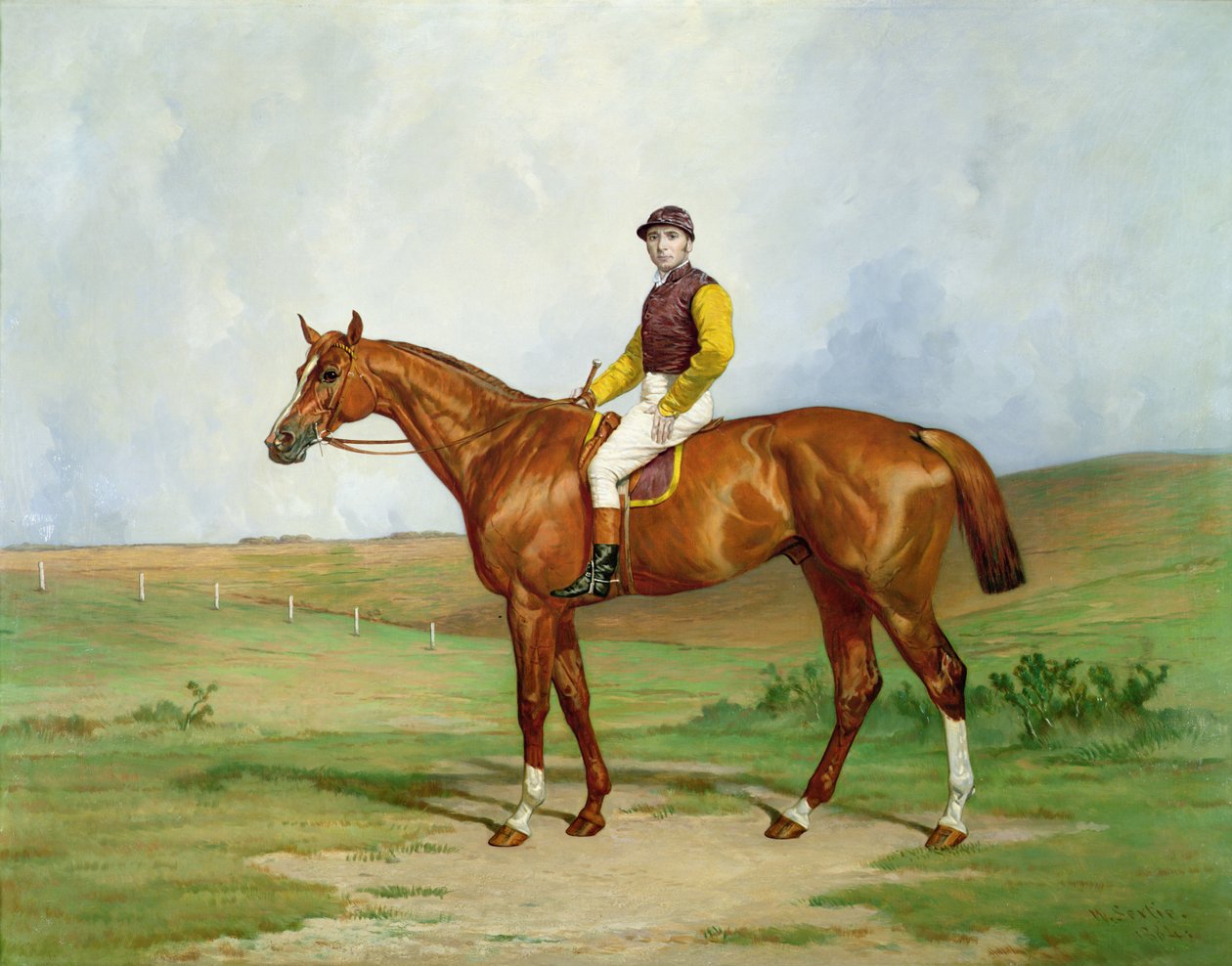 Ritratto di un Cavallo da Corsa, 1884 da William A. Sextie