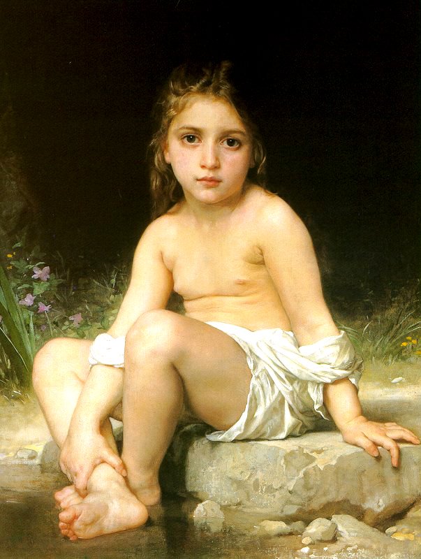 Bambino che fa il bagno da William Adolphe Bouguereau