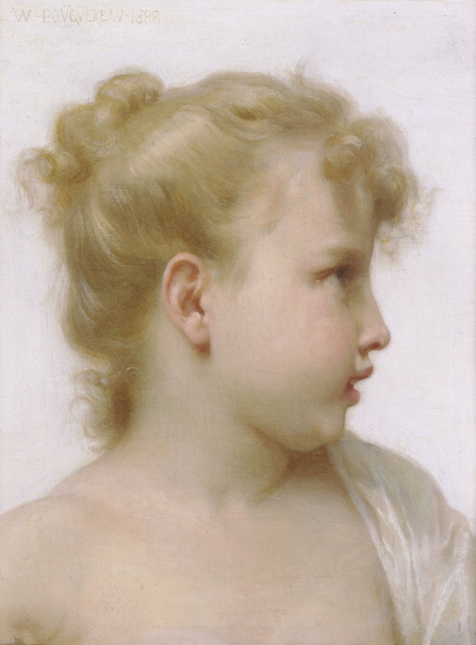 Testa di una Bambina da William Adolphe Bouguereau
