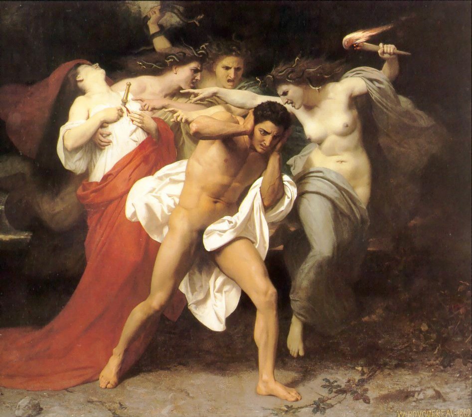 Il Rimorso di Oreste da William Adolphe Bouguereau
