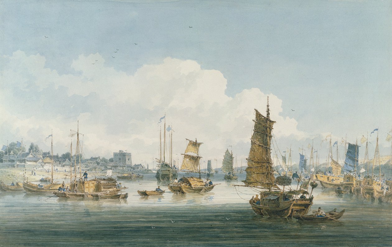 Vista vicino alla città di Tientsin, 1800 da William Alexander