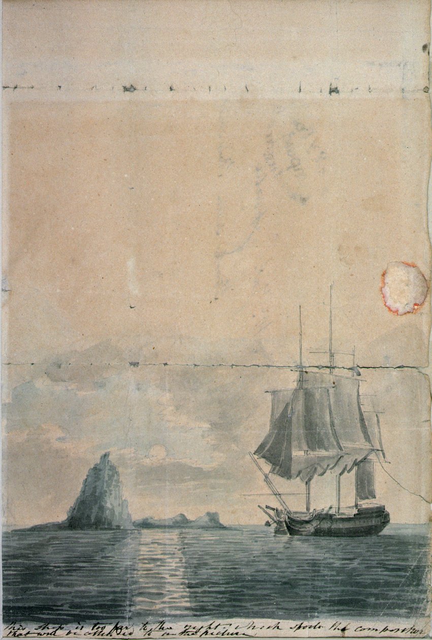 Un paesaggio marino, (bozzetto, uno di due) da William Anderson