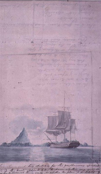 Un paesaggio marino, (bozzetto, uno di due) da William Anderson