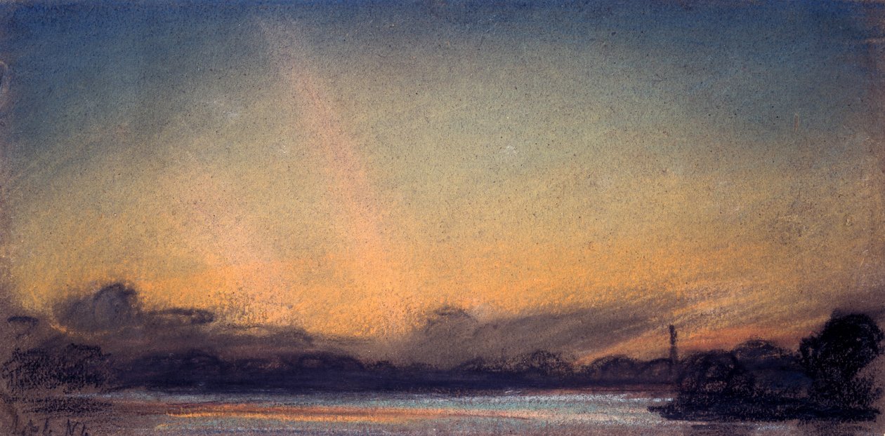 Tramonto, 4 settembre 1885 da William Ascroft
