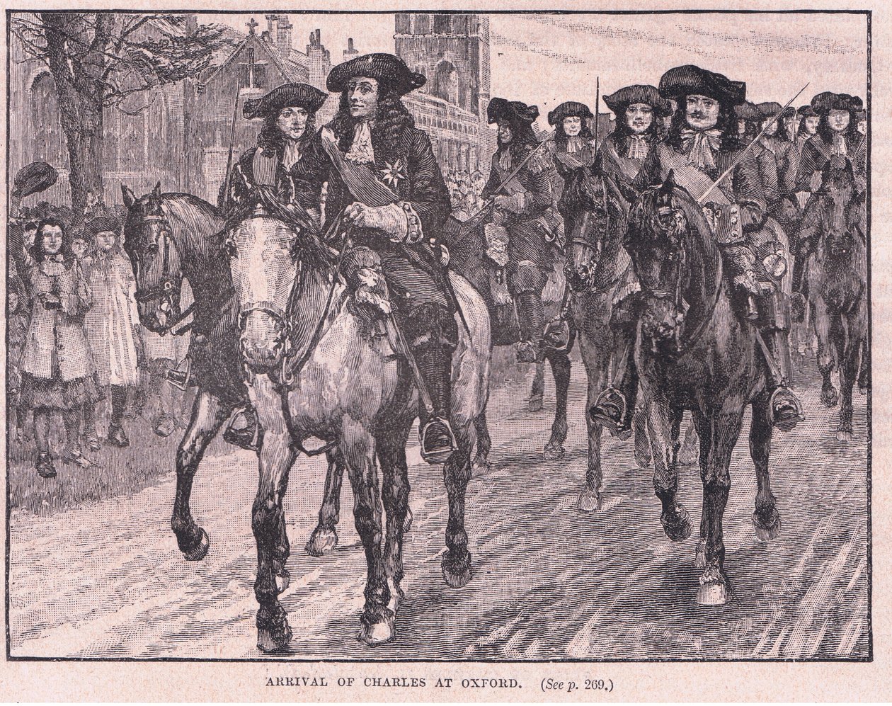Arrivo di Carlo a Oxford AD 1681 da William Barnes Wollen