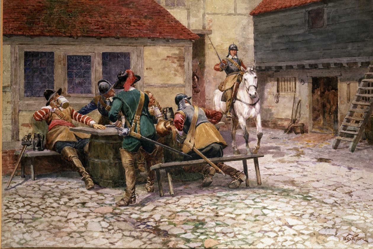 Guerra civile inglese nel 1645, 1900 da William Barnes Wollen