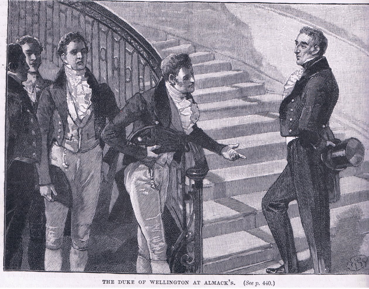Il duca di Wellington ad Almacks da William Barnes Wollen
