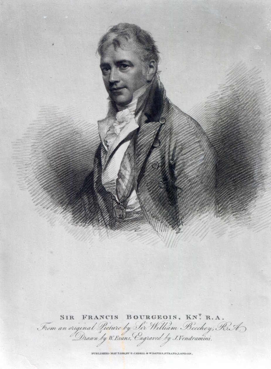 Sir Francis Bourgeois, dopo un disegno di W. Evans, inciso da J. Vendramini da William Beechey