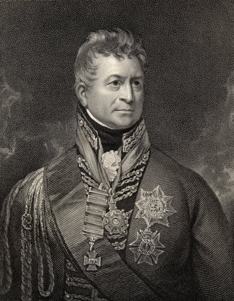 Sir Thomas Picton, inciso da Peltro William Tomkins (1760-1840), da 