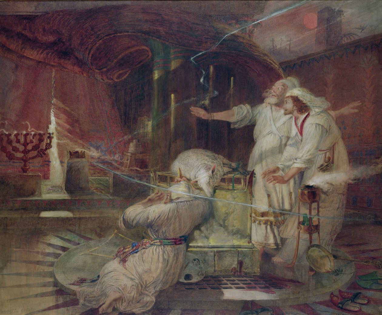 La lacerazione del velo, 1869 da William Bell Scott