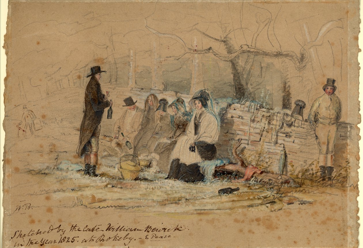 Il picnic di Rokeby, 1825 da William Bewick