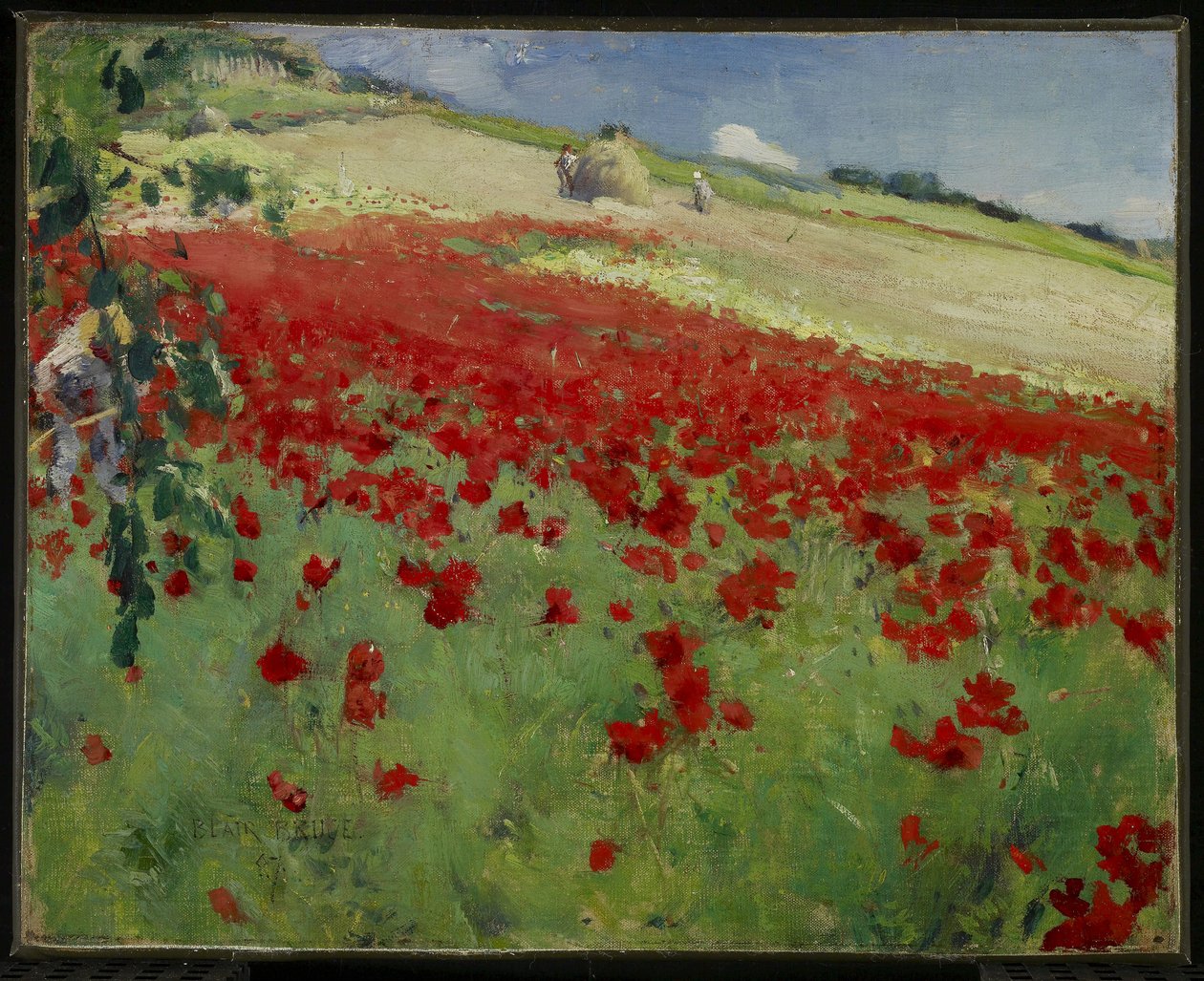 Paesaggio con papaveri da William Blair Bruce