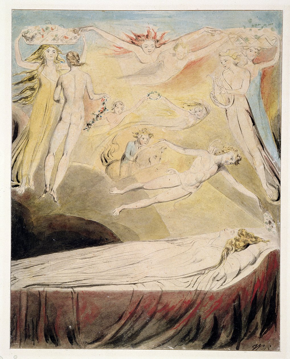 1771 Il Sogno della Regina Caterina, c.1783-90 da William Blake