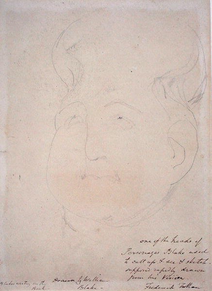 Una Testa Visionaria, 1819-20 da William Blake