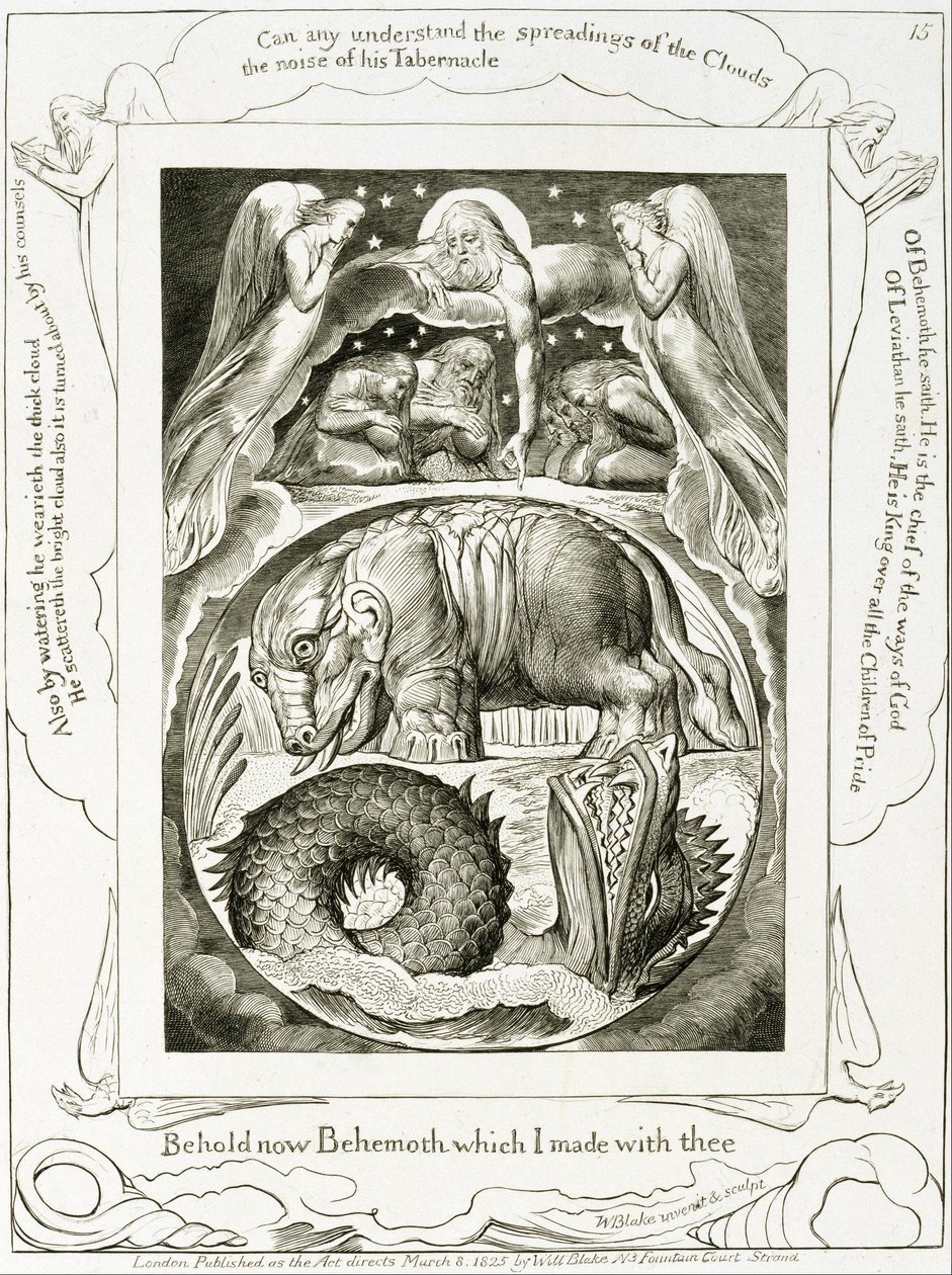Behemoth e Leviatano da William Blake