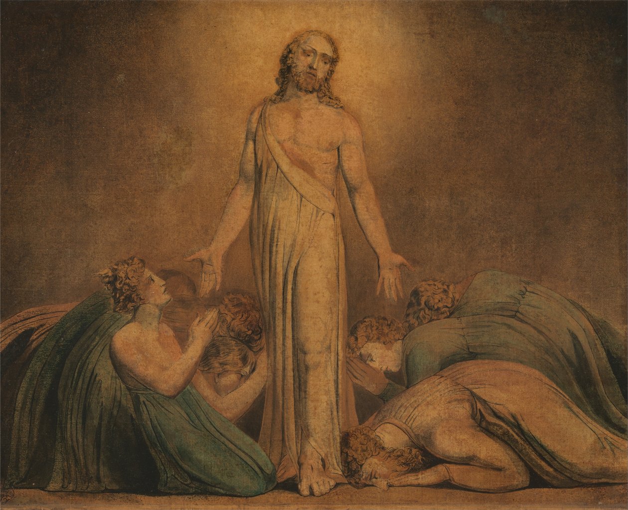 Cristo appare agli apostoli dopo la resurrezione da William Blake
