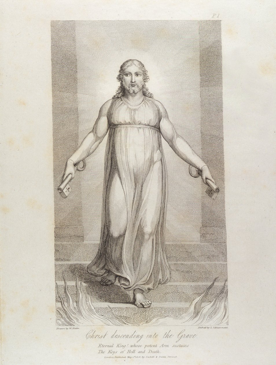 Cristo che scende nella tomba, illustrazione da 