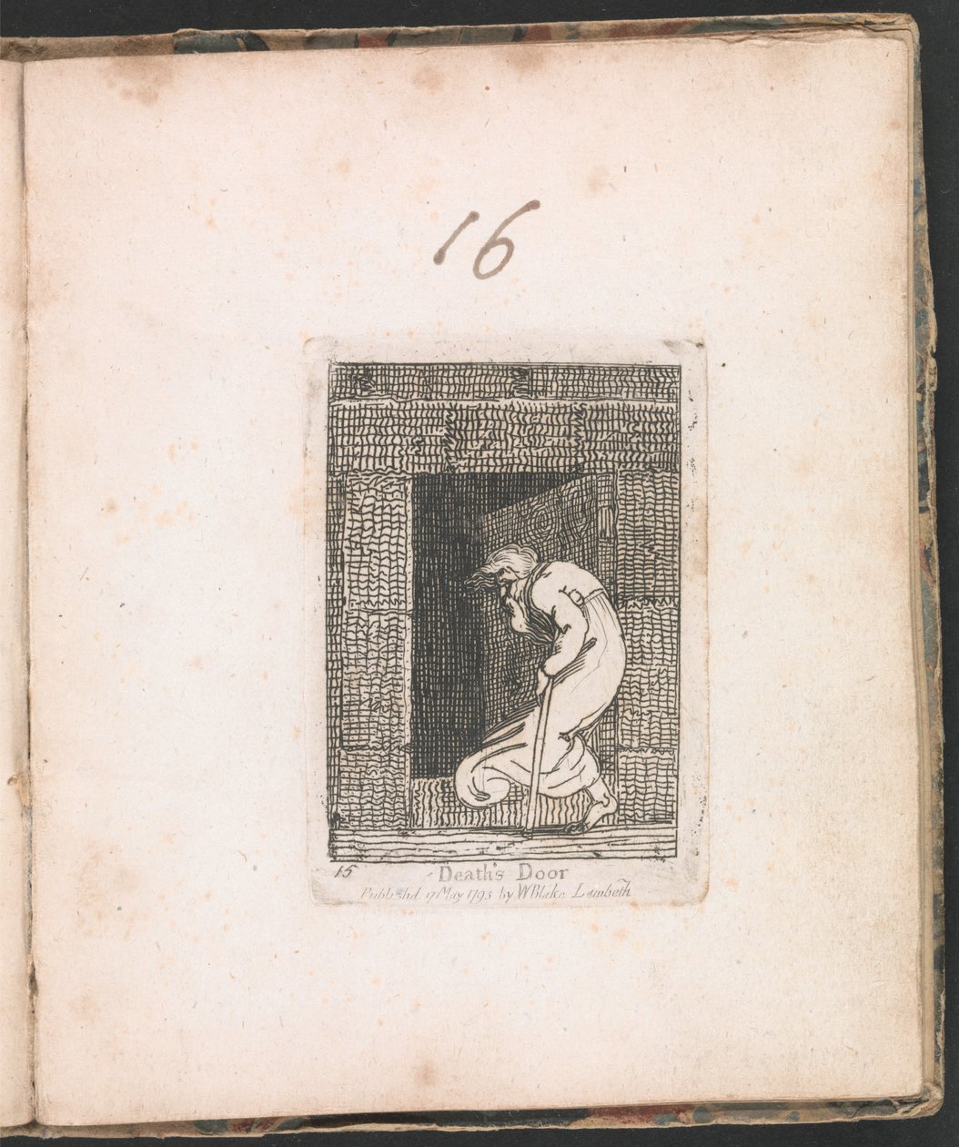 Porta della Morte, tavola 16 da Per Bambini. Le Porte del Paradiso, 1793 da William Blake