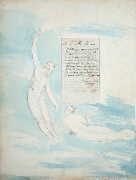 Elegia scritta in un cimitero di campagna, da Le poesie di Thomas Gray da William Blake