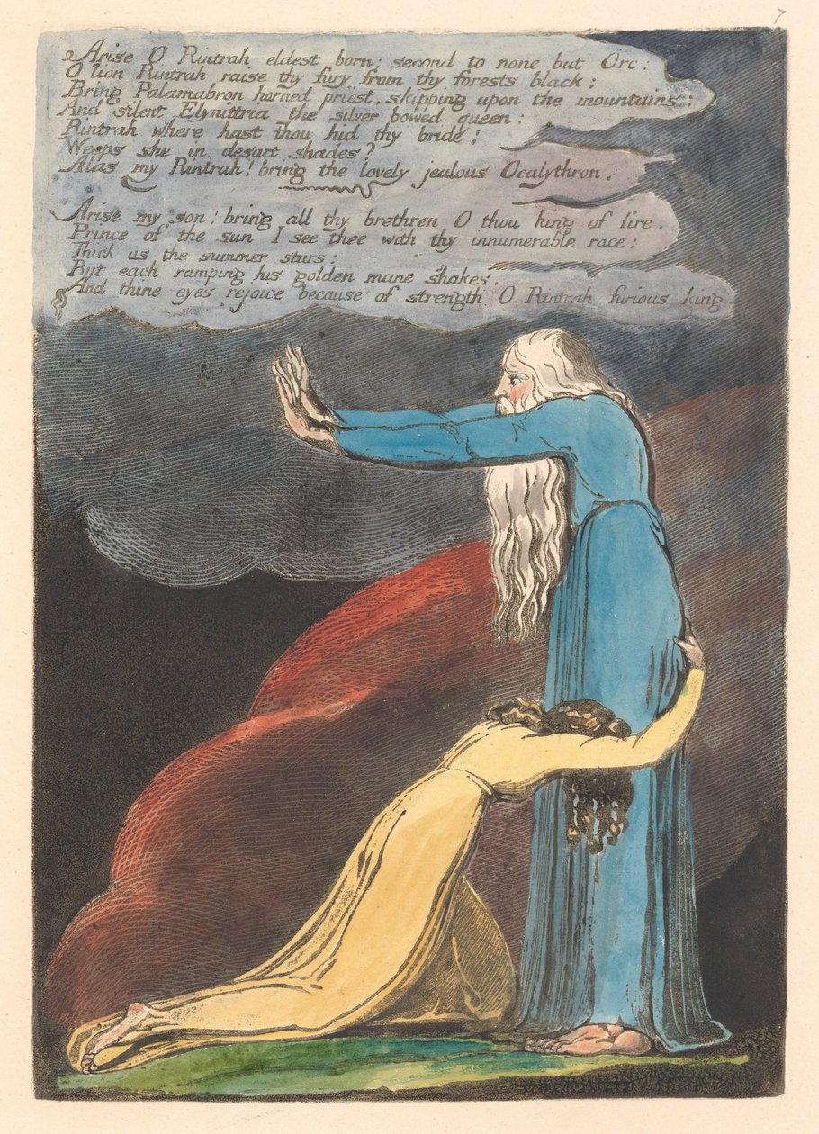 Europa. Una Profezia, Tavola 9, Alzati O Rintrah... (Bentley 11) da William Blake