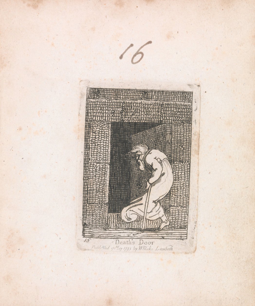 Per Bambini. Le Porte del Paradiso, Tavola 17, Porta della Morte da William Blake