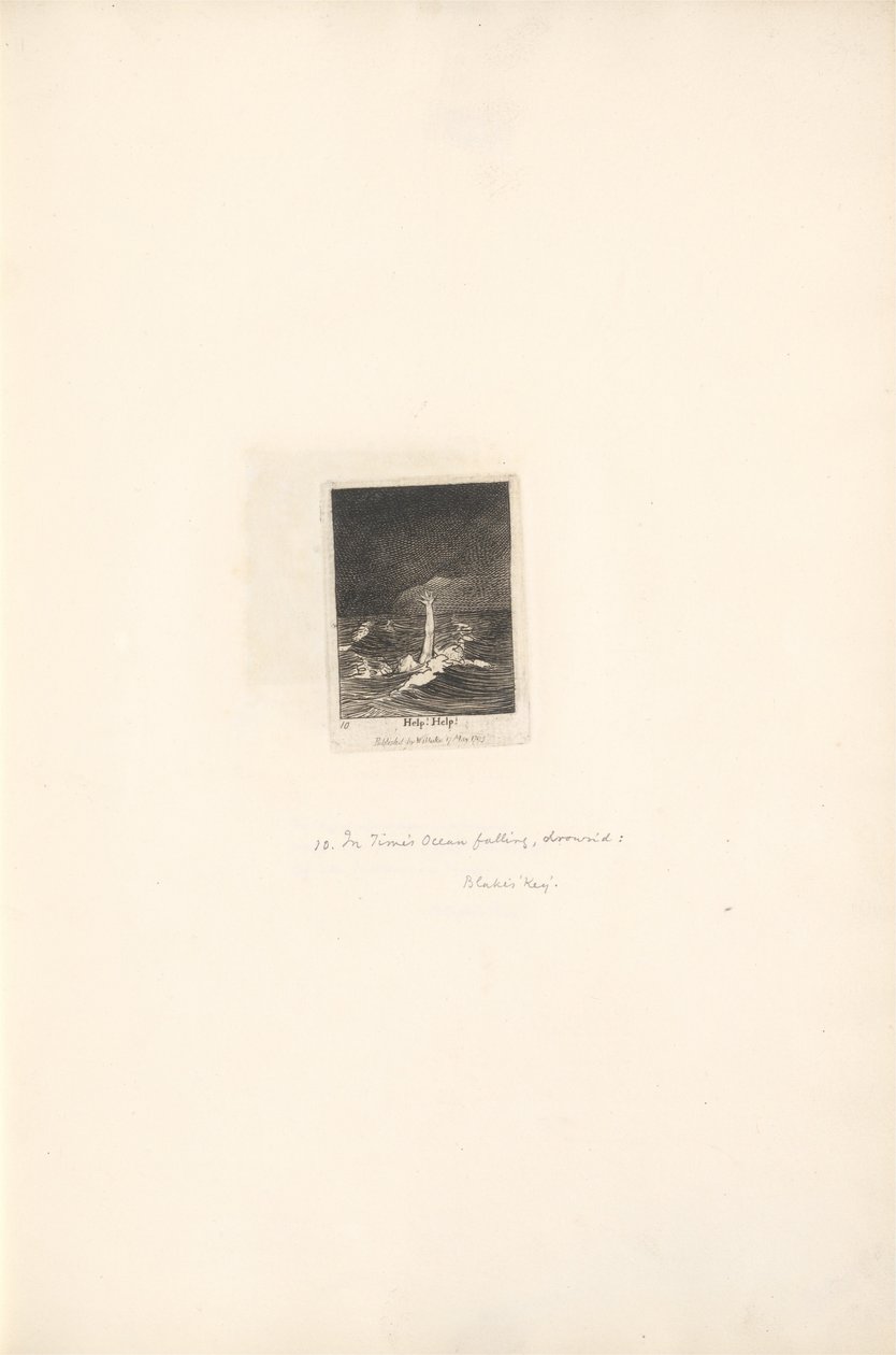 Per i Sessi - Le Porte del Paradiso, Tavola 12, Aiuto! Aiuto! da William Blake