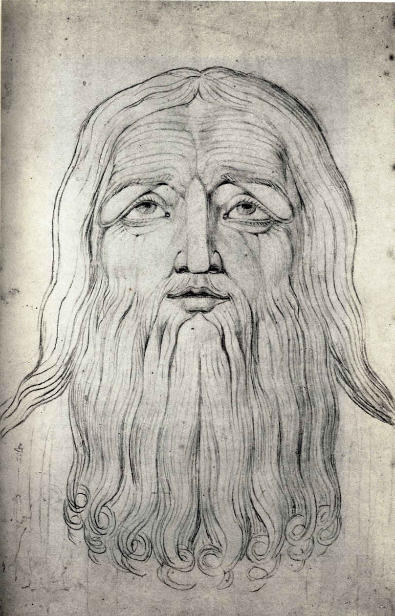 Testa di Giobbe da William Blake