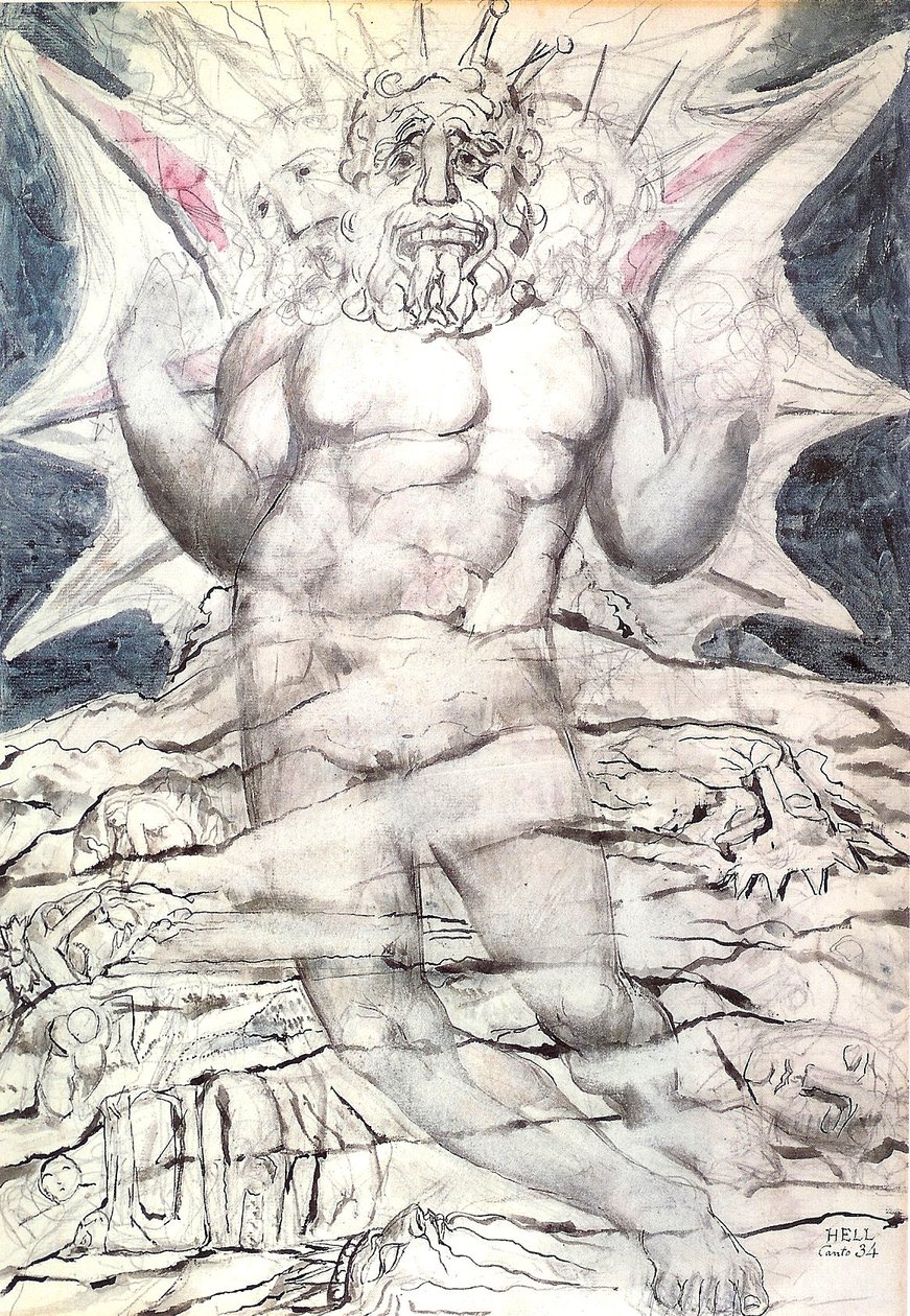 Inferno, canto 34: Lucifero da William Blake
