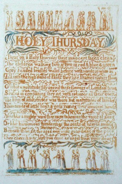 Holy Thursday, tavola 23 da Songs of Innocence da William Blake
