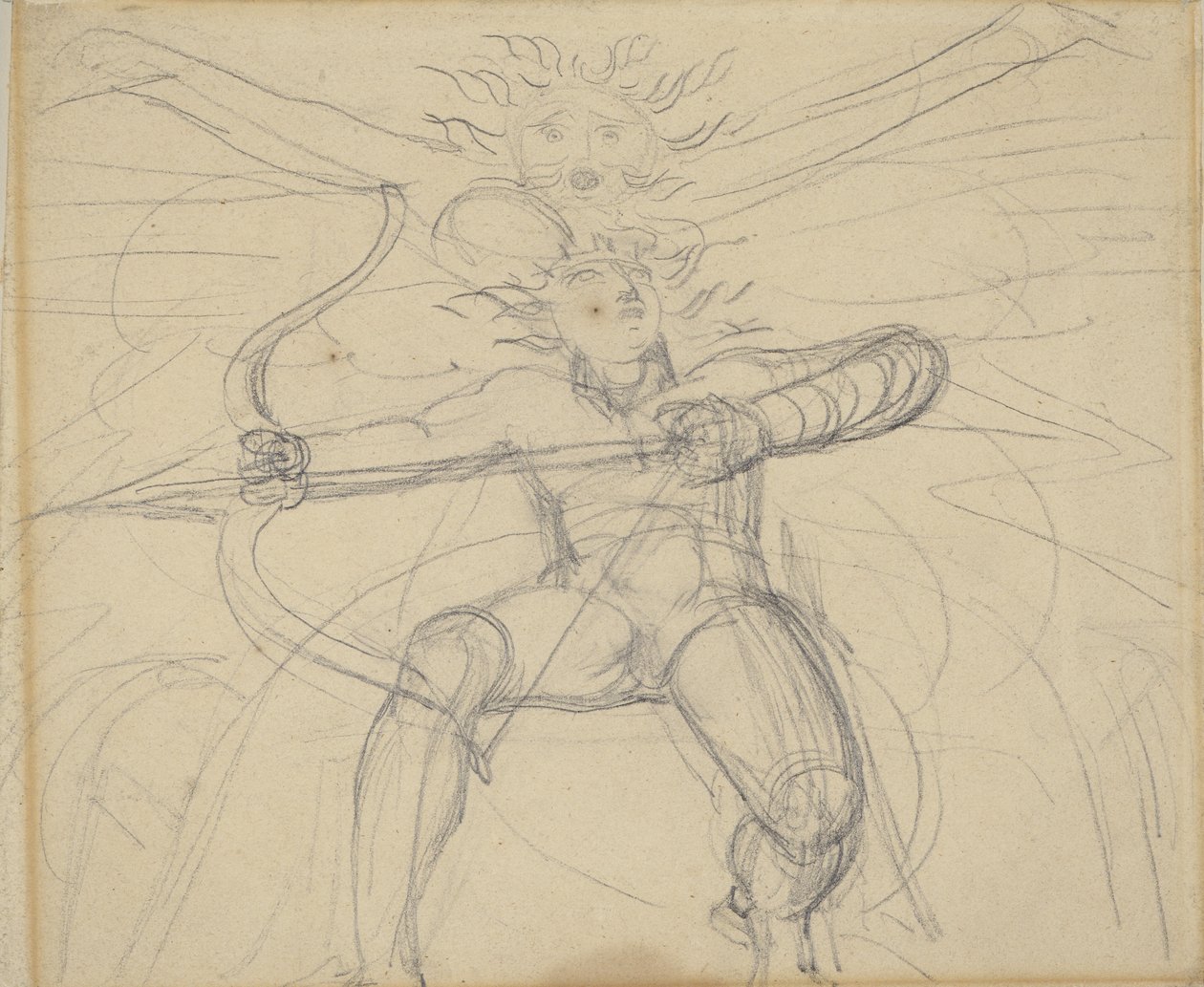 Iperione, da uno studio per le poesie di Gray, pagina 46 da William Blake