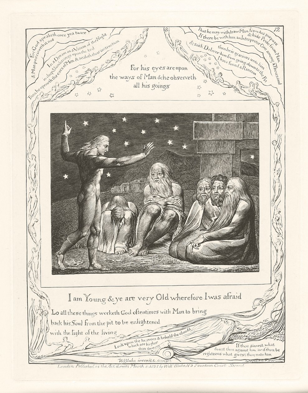 Sono giovane e voi siete molto vecchi, quindi avevo paura, 1825 da William Blake
