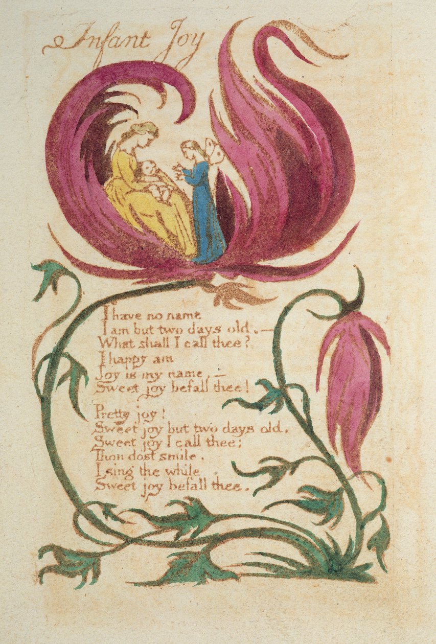 Gioia infantile, da Songs of Innocence, pubblicato nel 1789 da William Blake
