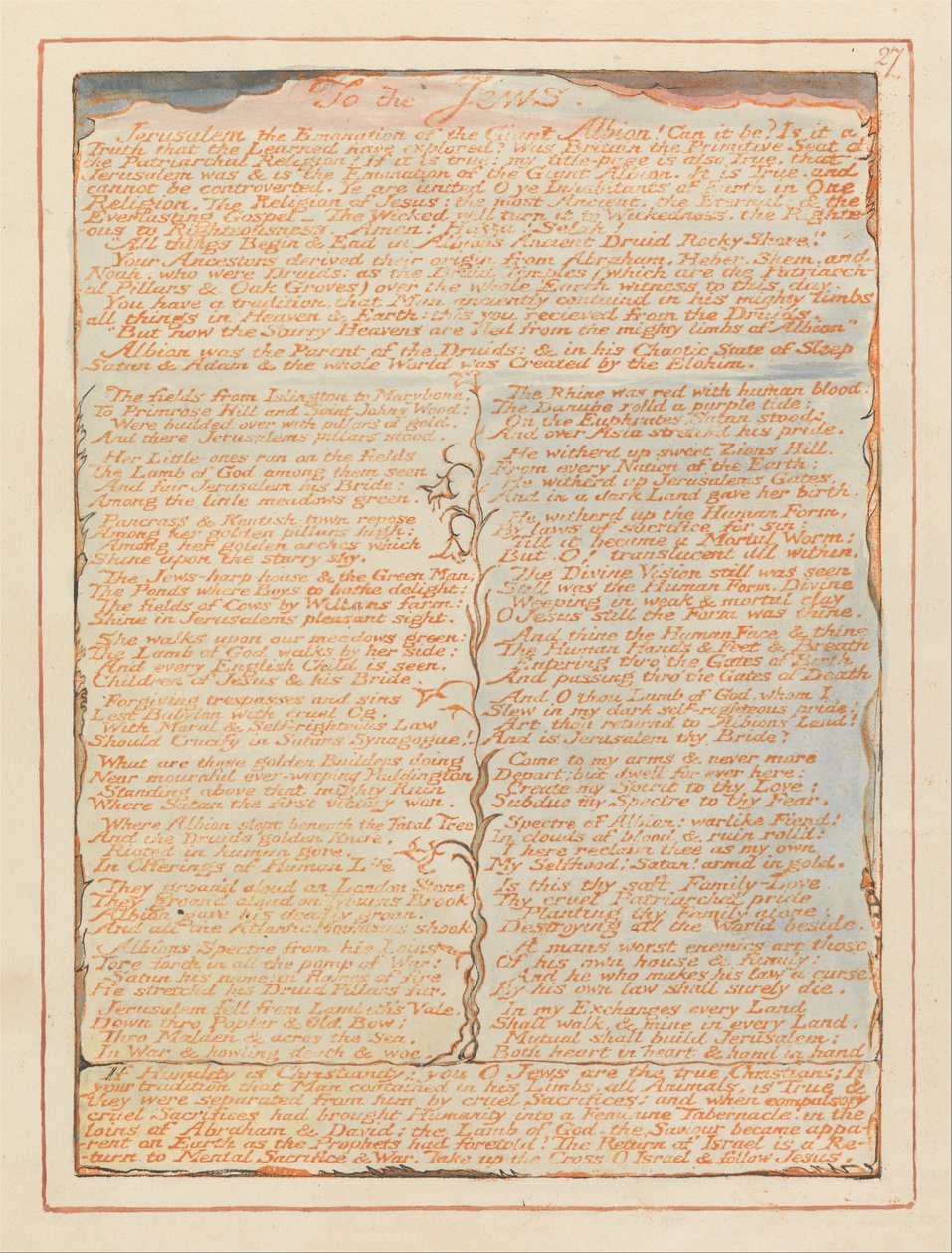 Gerusalemme, Tavola 27 da William Blake