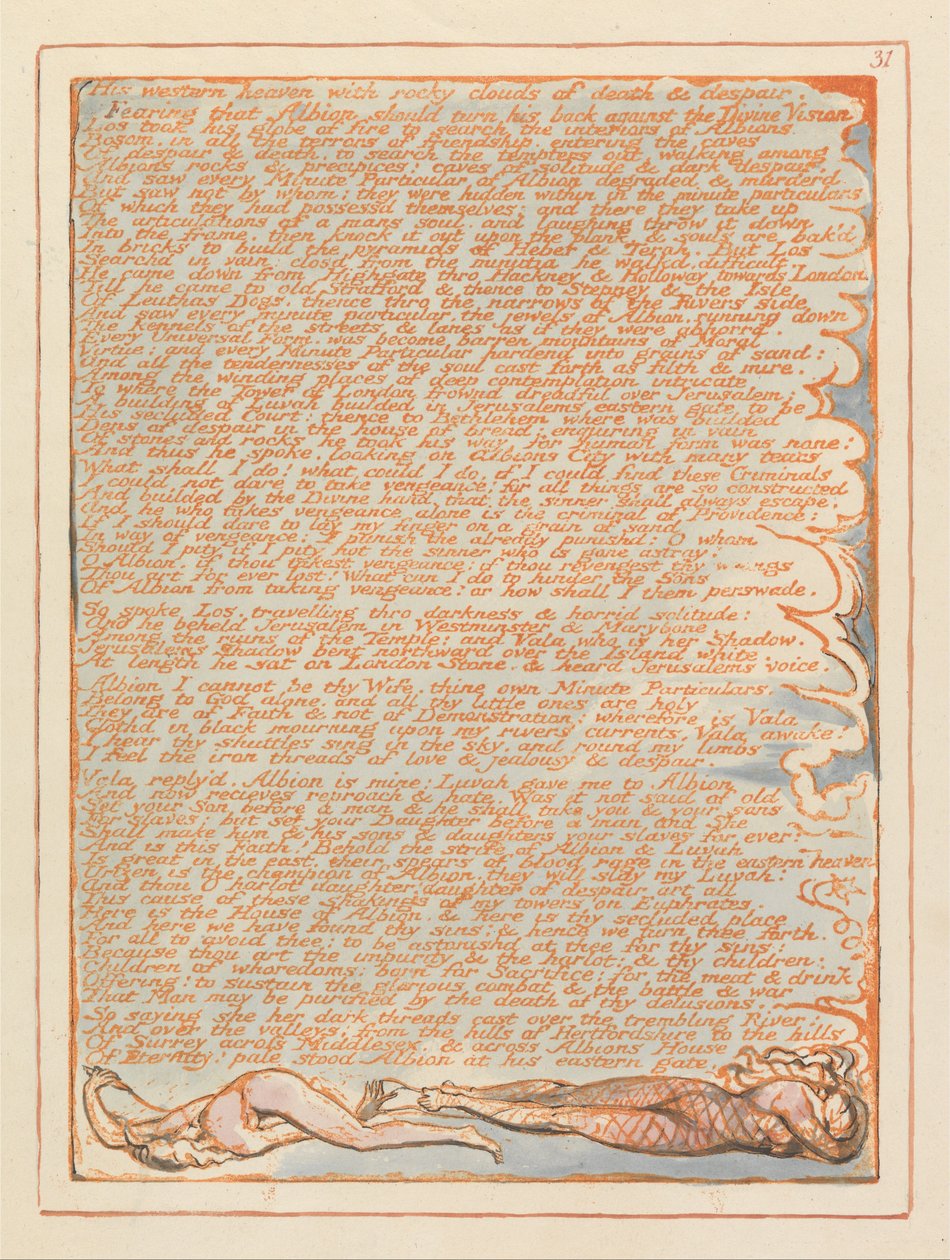 Gerusalemme, Tavola 31 da William Blake