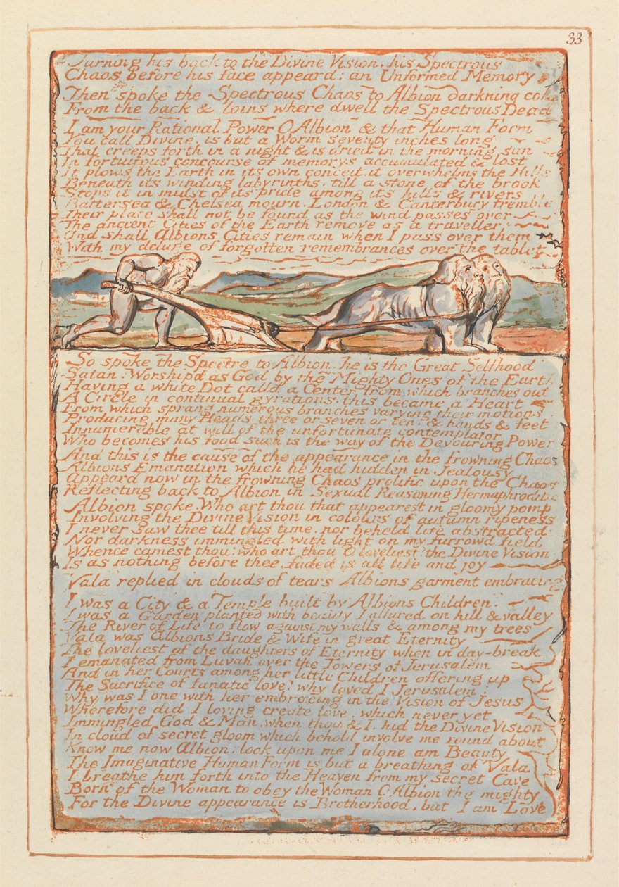Gerusalemme, Tavola 33 da William Blake