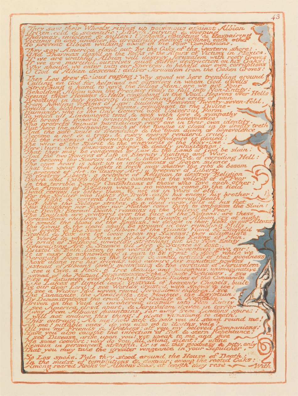 Gerusalemme, Tavola 43 da William Blake