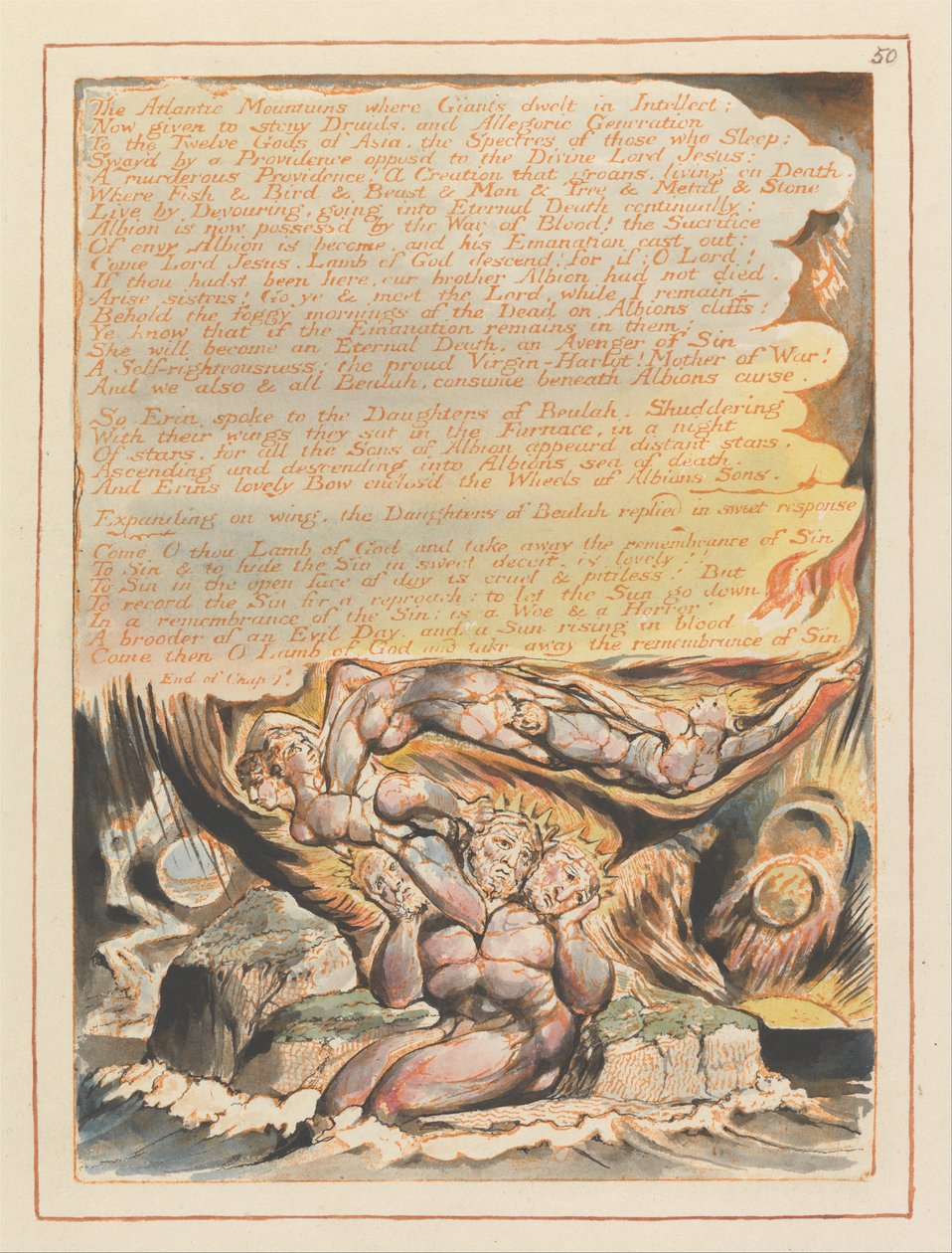 Gerusalemme, Tavola 50 da William Blake