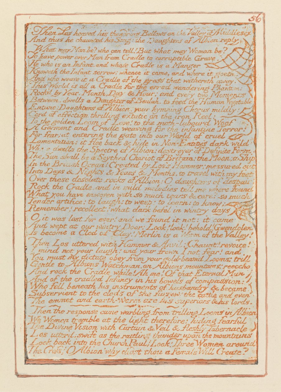 Gerusalemme, Tavola 56 da William Blake