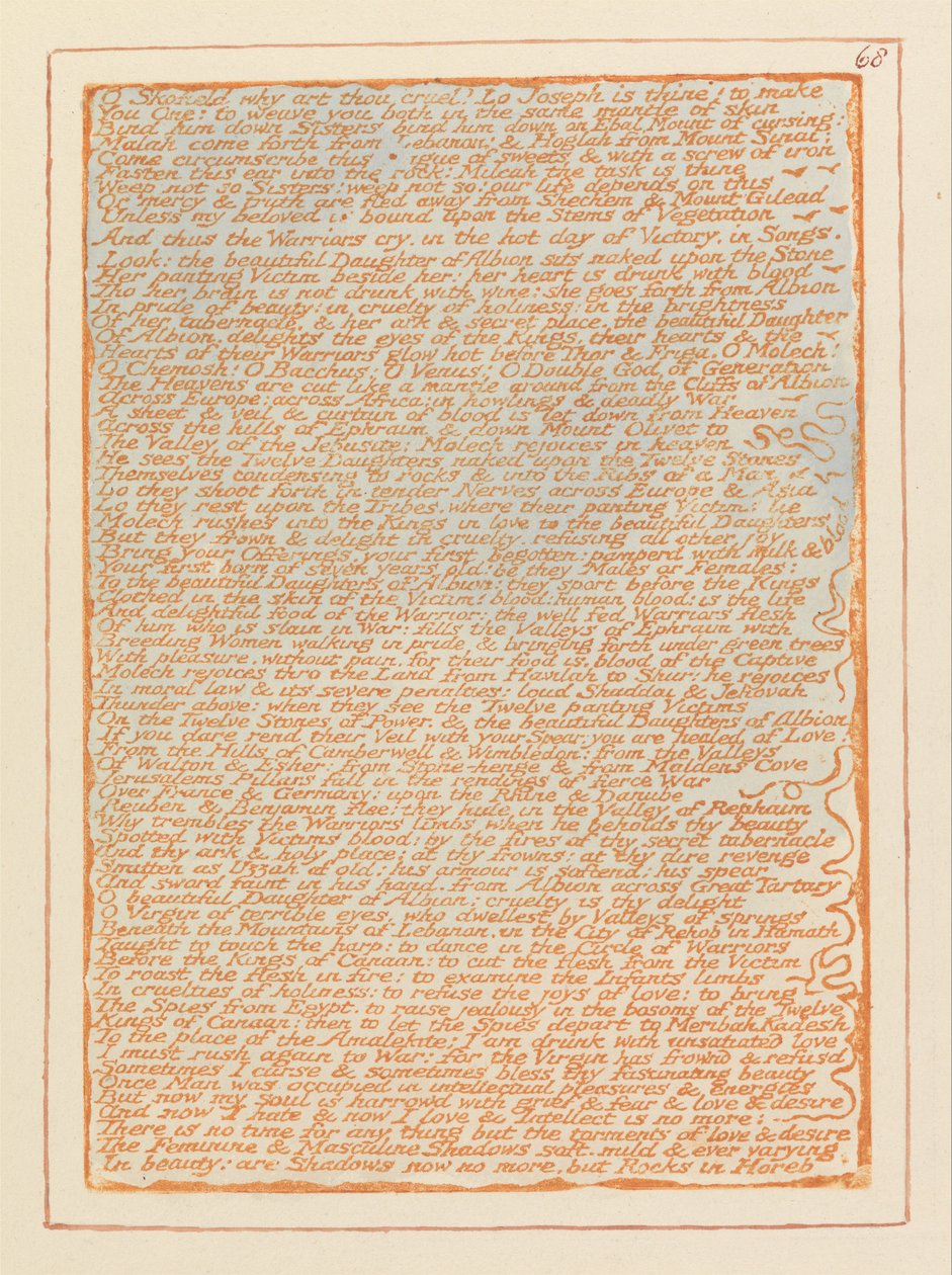 Gerusalemme, Tavola 68 da William Blake