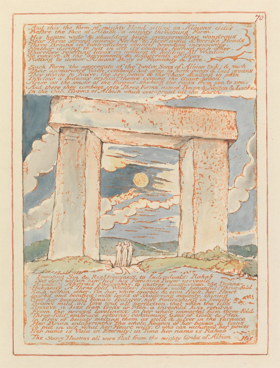 Gerusalemme, Tavola 70 da William Blake