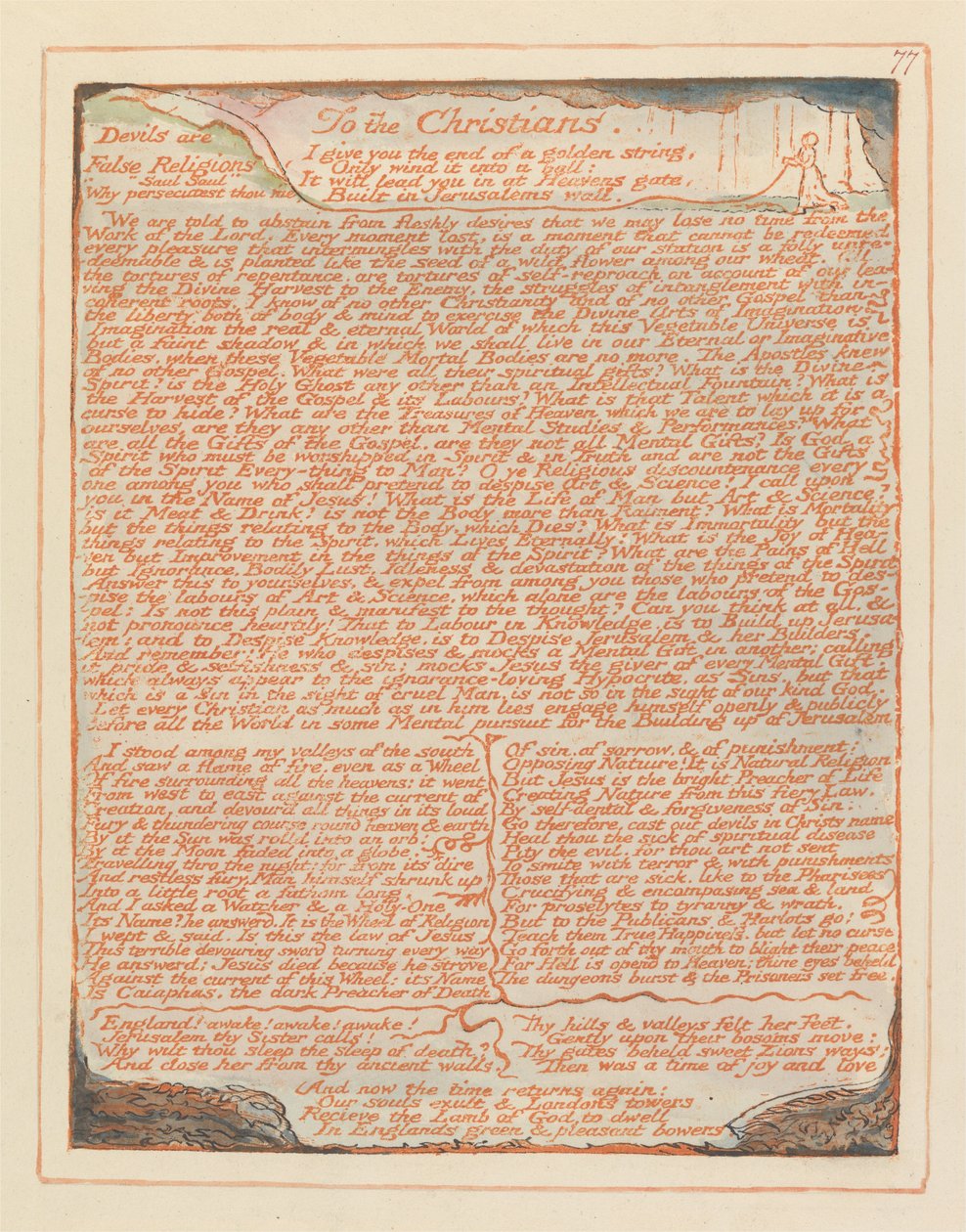 Gerusalemme, Tavola 77 da William Blake